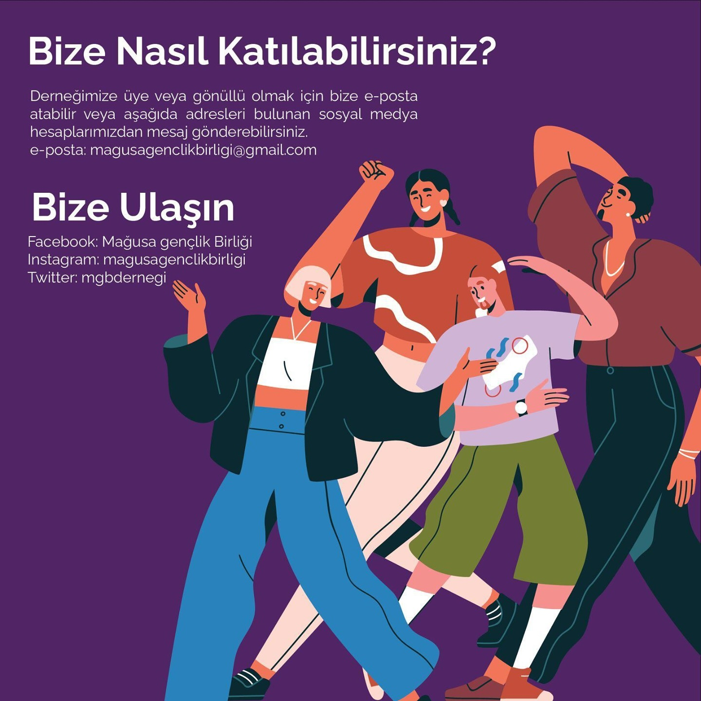 Bize nasıl katılabilirsiniz ve iletişim bilgileri